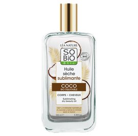 Huile sèche sublimante Coco bio équitable - So'bio étic - Cheveux - Corps