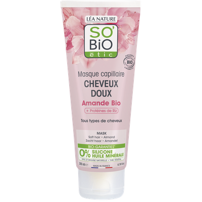 Masque capillaire cheveux doux - Amande - So'bio étic - Cheveux