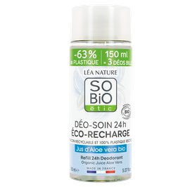 Déo-Soin 24h Eco-Recharge - Jus d'Aloe vera - So'bio étic - Hygiène