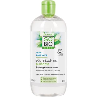 Purifying micellar water, combination or oily skin - Hydra Aloe Vera - So'bio étic - Face