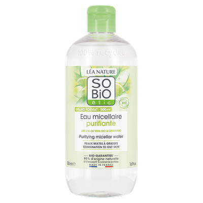 Purifying micellar water, combination or oily skin - So'bio étic - Face