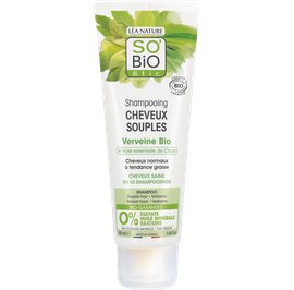 Shampooing cheveux souples - Verveine bio + huile essentielle de citron - So'bio étic - Cheveux