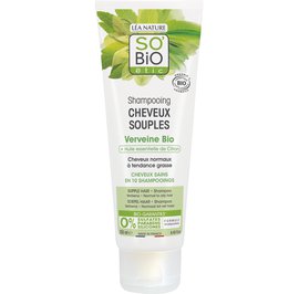 Shampooing cheveux souples - Verveine bio + huile essentielle de citron - So'bio étic - Cheveux