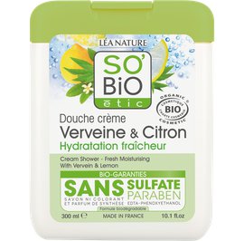 Douche crème verveine et citron - Hydratation fraicheur - So'bio étic - Hygiène