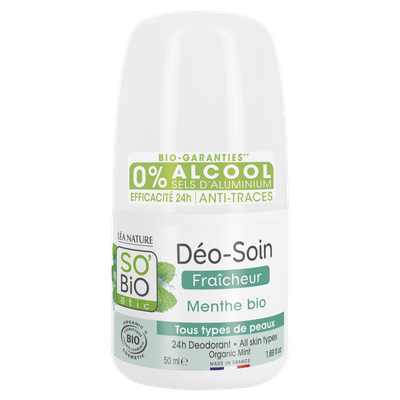24h deodorant - Organic mint - All skin types - So'bio étic - Hygiene
