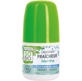 Déodorant fraîcheur menthe - Tous types de peaux - So'bio étic - Hygiène
