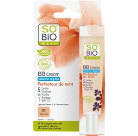 BB Cream light texture, 5 in 1 Perfect Cover - 01 nude beige - So'bio étic - Makeup