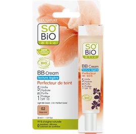 BB Cream texture légère, Perfecteur de teint 5 en 1 - 02 beige éclat - So'bio étic - Maquillage