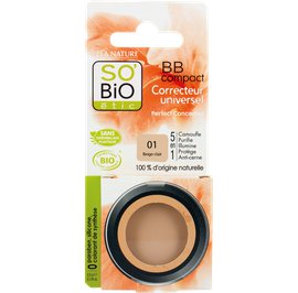 BB Compact correcteur universel 5 en 1 - 01 beige clair - So'bio étic - Maquillage