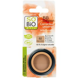 BB compact - 5-in-1 all purpose concealer - 02 medium beige - So'bio étic - Makeup