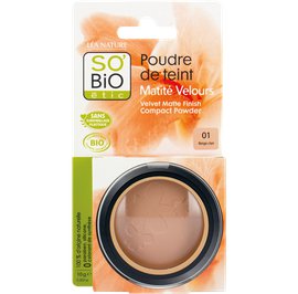 Face powder - velvety matt finish - 01 beige clair - So'bio étic - Makeup