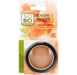 Face powder - velvety matt finish - 02 light beige - So'bio étic - Makeup