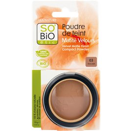 Face powder - velvety matt finish - 03 golden sun - So'bio étic - Makeup