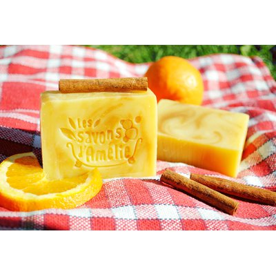 Savon L'Orange Douce - Savon Gourmand Orange - Cannelle - Les savons d'Amélie - Hygiène