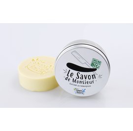 Savon De Monsieur - Savon De Rasage Parfum Patchouli (Odeur Boisée) - Les savons d'Amélie - Hygiène
