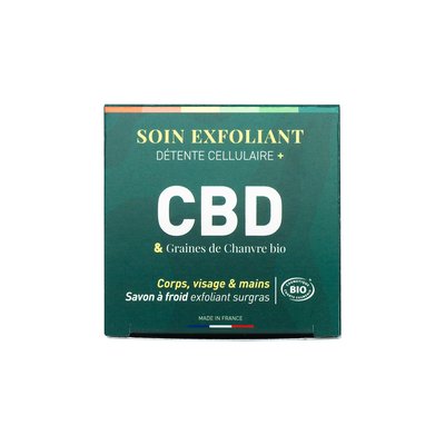 ​​​​​Soin Exfoliant Détente Cellulaire + CBD | Savon à froid surgras - Atelier Populaire - Hygiène