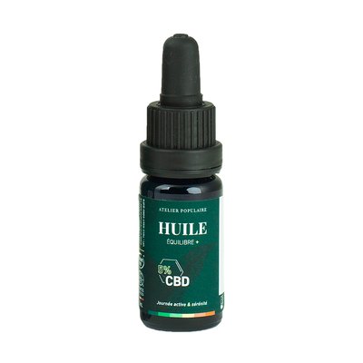 ​​​​​​Huile équilibre + CBD 5% - Atelier Populaire - Massage et détente