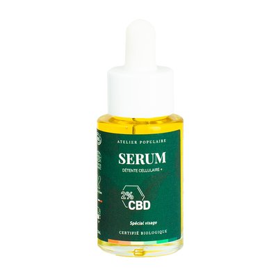 ​​​​​​Sérum Détente Cellulaire + CBD - Atelier Populaire - Visage