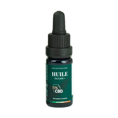 Huile équilibre + CBD 10% - Atelier Populaire - Massage et détente