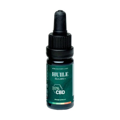 ​​​​​​​​Huile équilibre + CBD 20% - Atelier Populaire - Massage et détente