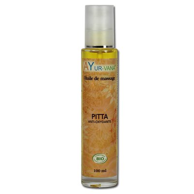 Huile de massage PITTA BIO - AYURVANA - Massage et détente