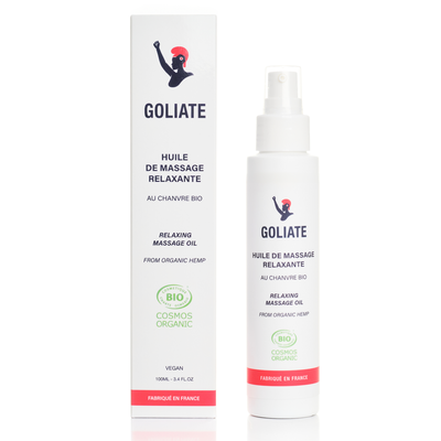 Huile de massage relaxante - GOLIATE - Massage et détente