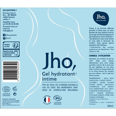 Gel hydratant intime - jho - Corps