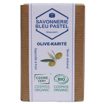 Pain de savon Olive/Karité - Bleu Pastel - Hygiène