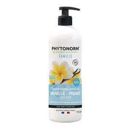 Shampoing-douche senteur vanille-monoï adoucissant - PHYTONORM - Cheveux