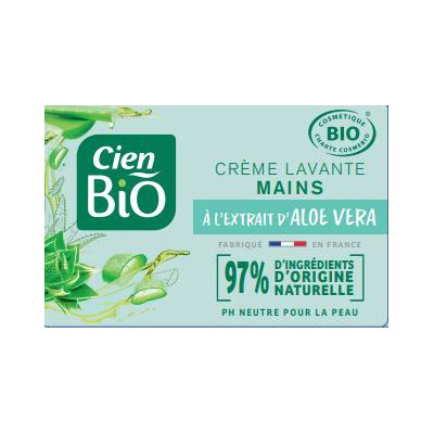 Crème lavante mains à l'extrait d'aloe vera - Cien BIO - Hygiène