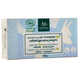 savon au lait ânesse bio -  authentique (non parfumé) - Laboratoires Mességué - Hygiène