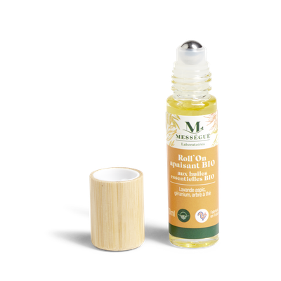 Organic Roll'On calming with organic essential oils - Laboratoires Mességué - Health