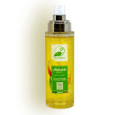 Huile sèche - Mangue - Aleyria Cosmétiques - Visage - Cheveux - Massage et détente - Corps