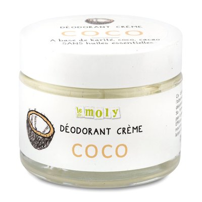 Déodorant Crème Coco - Le MOLY - Hygiène