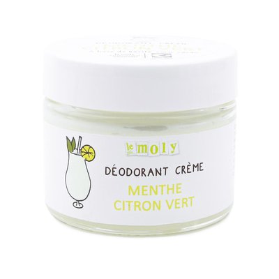 Déodorant Crème Menthe Citron Vert - Le MOLY - Hygiène