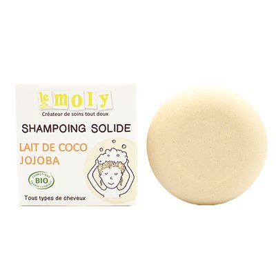 Shampoing Solide Lait de Coco Jojoba - Le MOLY - Cheveux