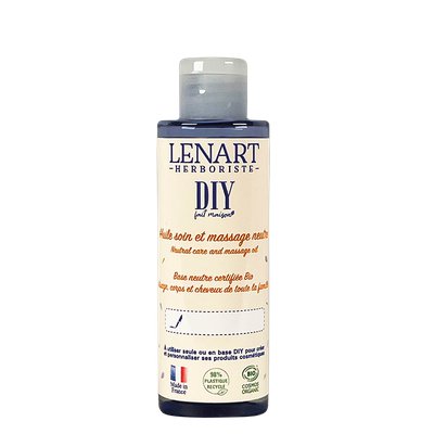Neutral care and massage oil - LENART HERBORISTE - Face - Hair - Baby / Children - Massage and relaxation - Diy ingredients - Body