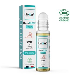 image produit Roll-on CBD bio Huiles essentielles Confort Musculaire  HexaFLEX® 