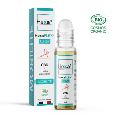 Roll-on CBD bio Huiles essentielles Confort Musculaire  HexaFLEX® - Hexa3 - Santé