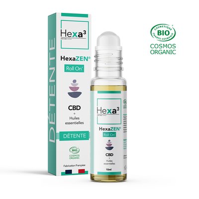 Roll-on CBD Détente Huiles Essentielles HexaZEN® - Hexa3 - Santé - Massage et détente