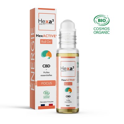 Roll-on CBD Energie  Huiles Essentielles HexACTIVE® Hexa3 - Hexa3 - Santé