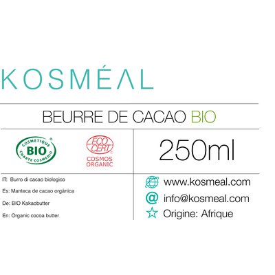 Beurre De Cacao - KOSMÉAL - Corps