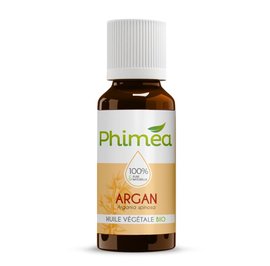 Huile végétale d'Argan - PHIMEA - Santé - Cheveux - Massage et détente
