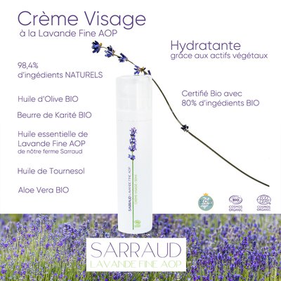 PDO Fine Lavender Face Cream - Sarraud - Face