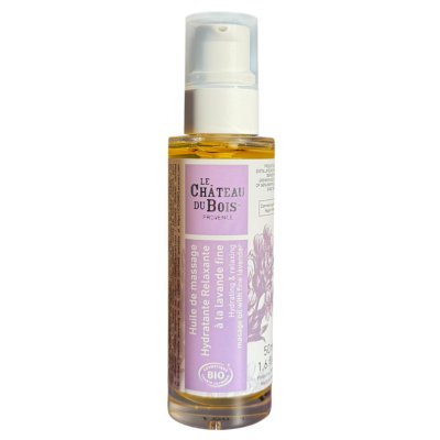 Hydrating and relaxing massage oil with fine lavender - Le Château du Bois Provence - Body