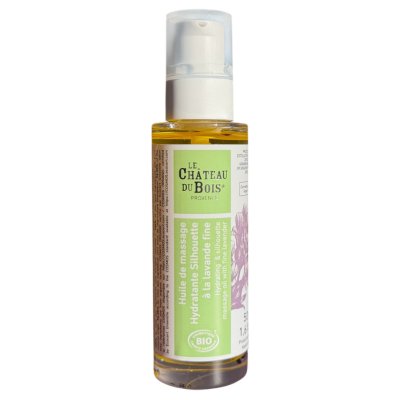 Hydrating and silhouette massage oil with fine lavender - Le Château du Bois Provence - Body