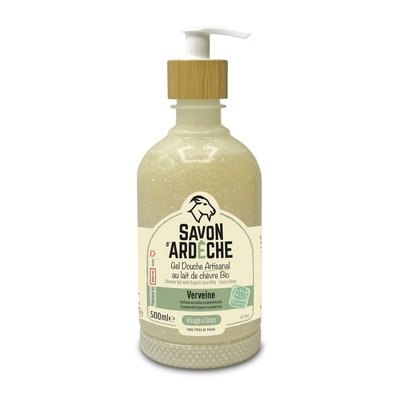 Gel Douche Artisanal au Lait de Chèvre – Verveine Fraîche - SAVON d'ARDECHE - Hygiène