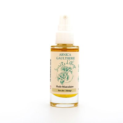 Huile Musculaire Arnica-Gaulthérie - SECRETS D'ALOYSE - Massage et détente