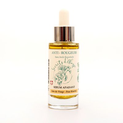 Sérum Apaisant Anti-Rougeur sans huile essentielle - SECRETS D'ALOYSE - Visage