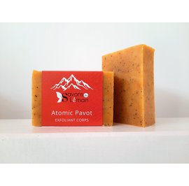image produit Savon exfoliant naturel Atomic Pavot - Surgras 6% 